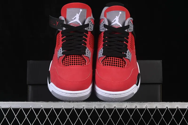 All categories Air Jordan Jordan series basketball shoes Air Jordan 4 LJR version Air Jordan 4 "Toro" AJ4 Joe 4 Big Red Bull replica basketball shoes FQ8138-600